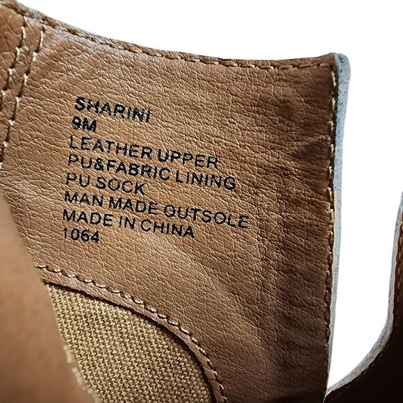 Steve Madden Sharini Taupe Suede‎ Cutout Booties 9M 3” Block Heel Ankle Boots - Picture 9 of 11